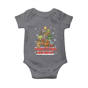 Italian Brainrot Christmas Tree Meme Baby Onesie TS14 Charcoal Print Your Wear