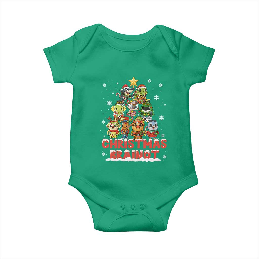 Italian Brainrot Christmas Tree Meme Baby Onesie TS14 Irish Green Print Your Wear