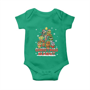 Italian Brainrot Christmas Tree Meme Baby Onesie TS14 Irish Green Print Your Wear