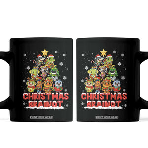Italian Brainrot Christmas Tree Meme Coffee Mug TS14 Black Print Your Wear