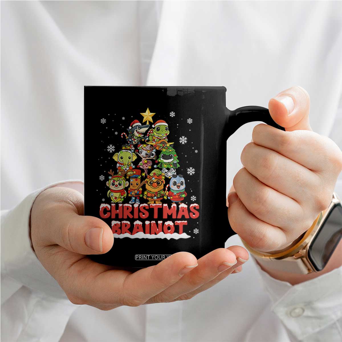 Italian Brainrot Christmas Tree Meme Coffee Mug TS14 Print Your Wear