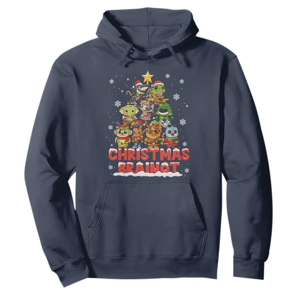 Italian Brainrot Christmas Tree Meme Hoodie TS14 Navy Print Your Wear
