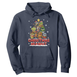 Italian Brainrot Christmas Tree Meme Hoodie TS14 Navy Print Your Wear