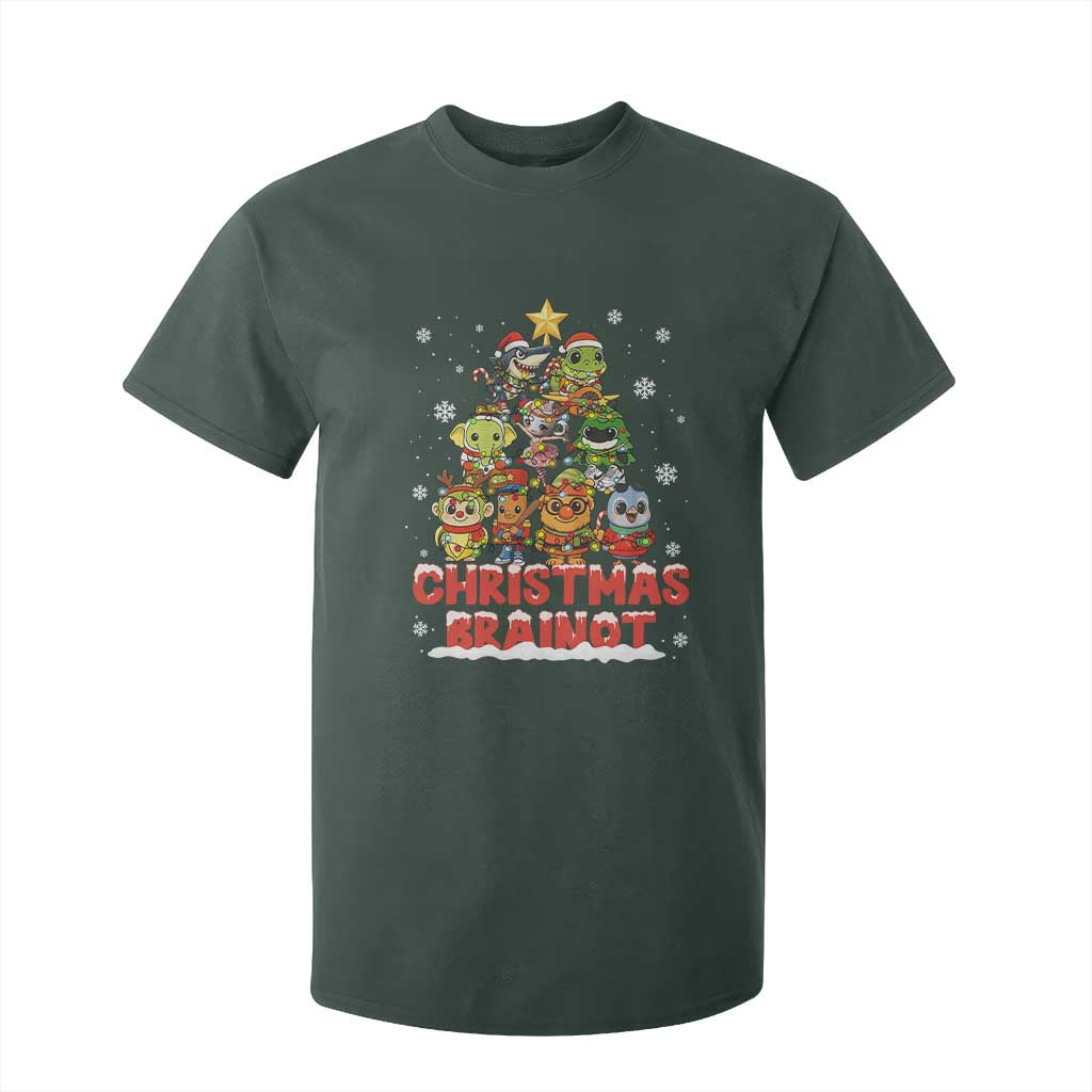 Italian Brainrot Christmas Tree Meme T Shirt For Kid TS14 Dark Forest Green Print Your Wear
