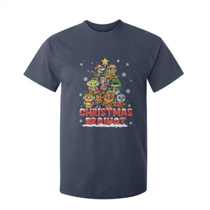 Italian Brainrot Christmas Tree Meme T Shirt For Kid TS14 Navy Print Your Wear