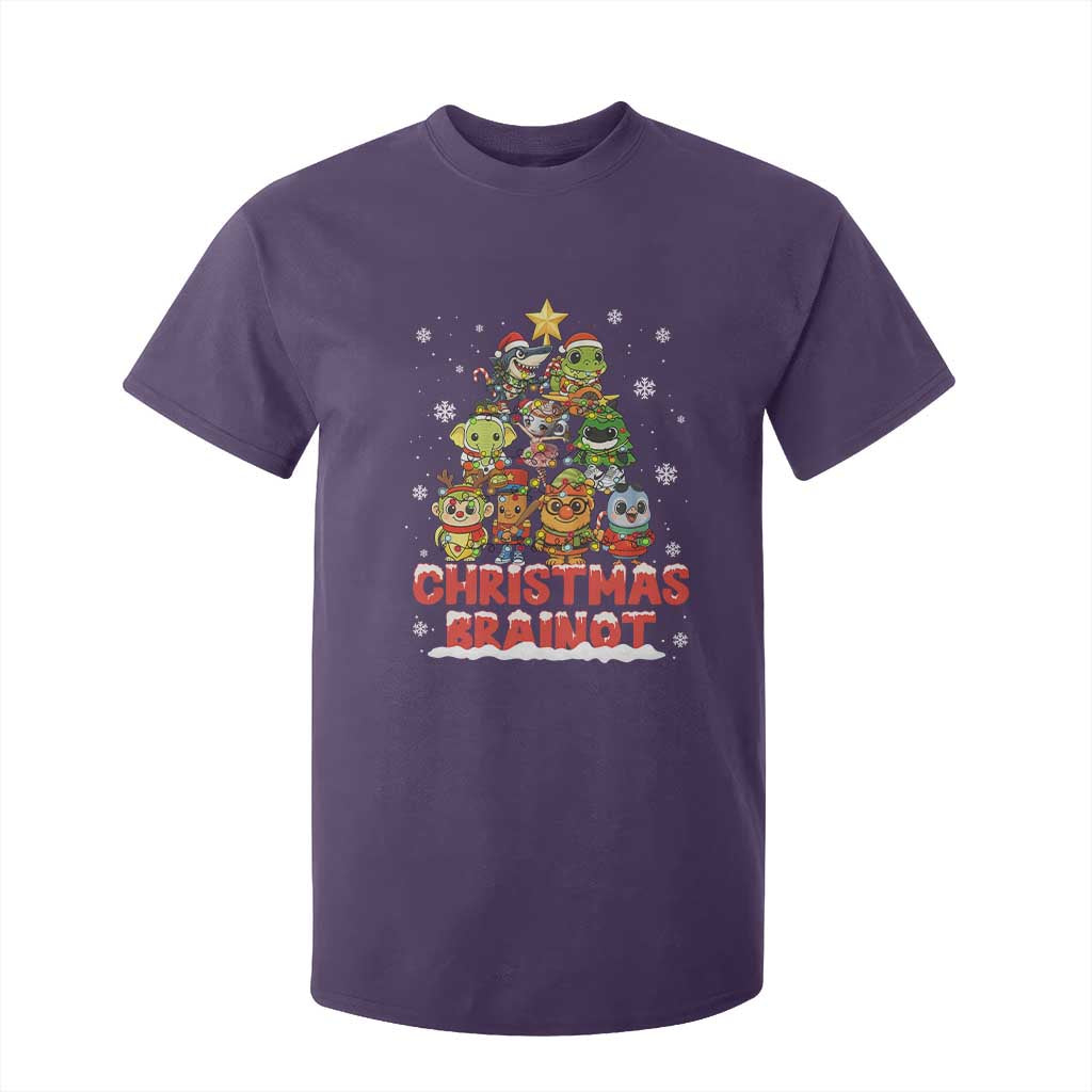 Italian Brainrot Christmas Tree Meme T Shirt For Kid TS14 Purple Print Your Wear