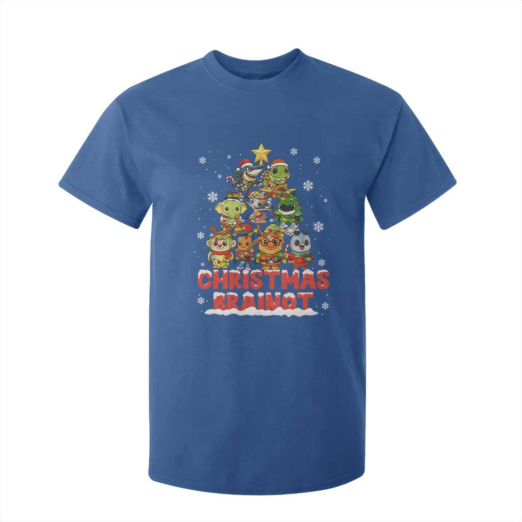 Italian Brainrot Christmas Tree Meme T Shirt For Kid TS14 Royal Blue Print Your Wear