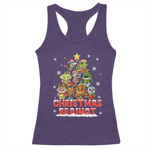 Italian Brainrot Christmas Tree Meme Racerback Tank Top TS14 Purple Print Your Wear