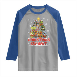 Italian Brainrot Christmas Tree Meme Raglan Shirt TS14 Sport Gray Royal Print Your Wear
