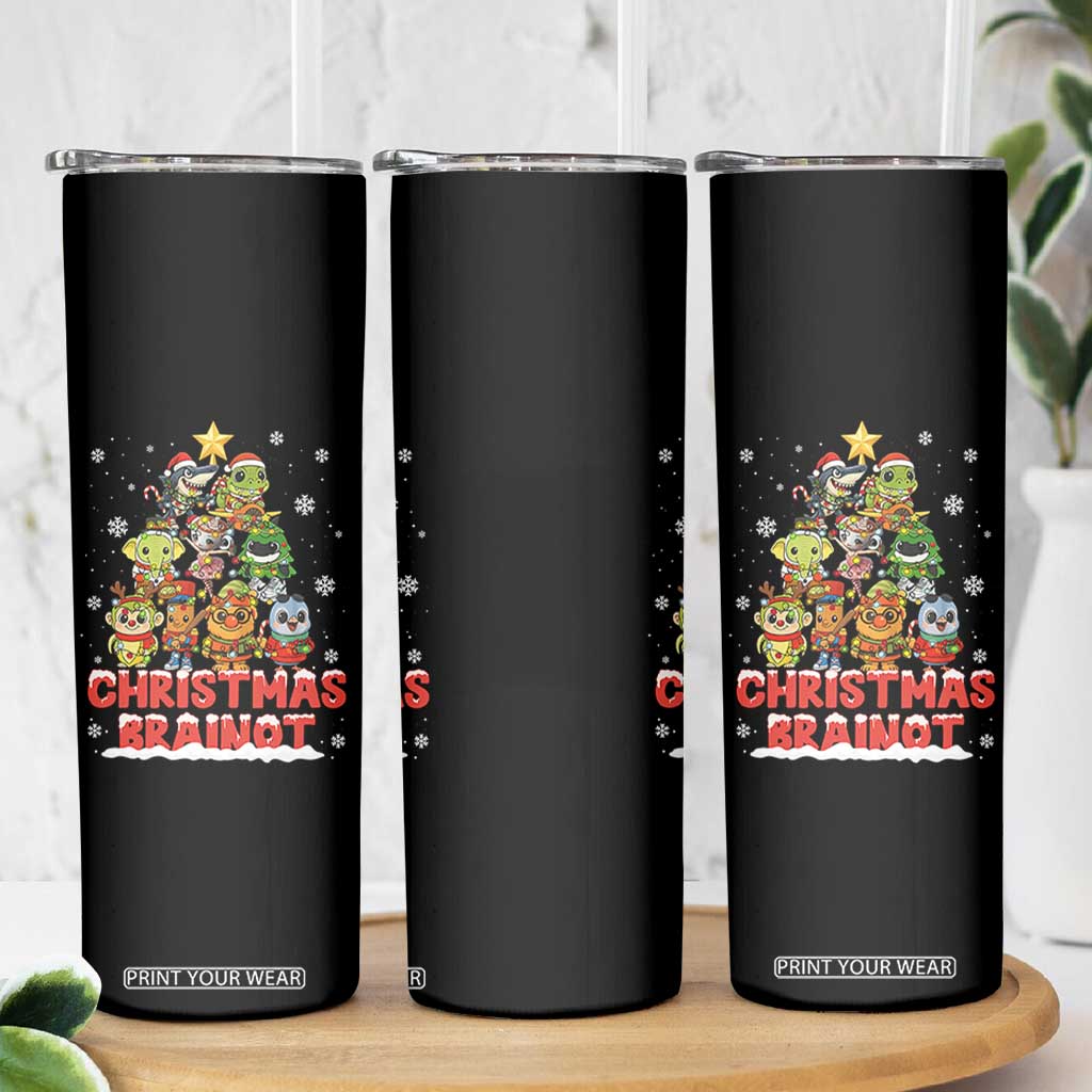 Italian Brainrot Christmas Tree Meme Skinny Tumbler TS14 Print Your Wear