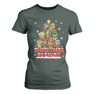 Italian Brainrot Christmas Tree Meme T Shirt For Women TS14 Dark Forest Green Print Your Wear