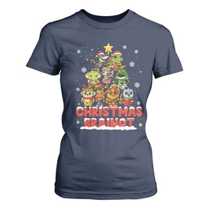 Italian Brainrot Christmas Tree Meme T Shirt For Women TS14 Navy Print Your Wear