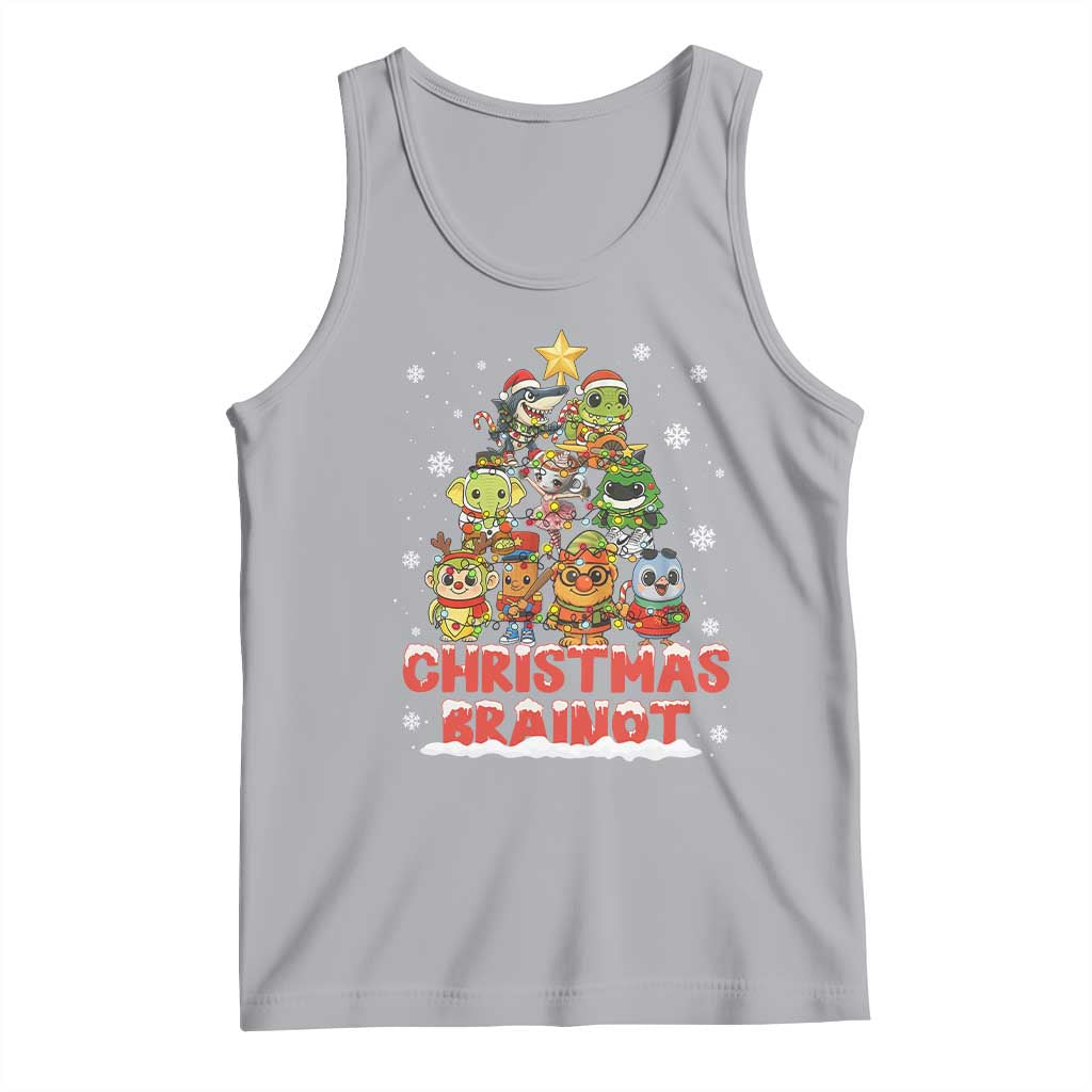 Italian Brainrot Christmas Tree Meme Tank Top TS14 Athletic Heather Print Your Wear