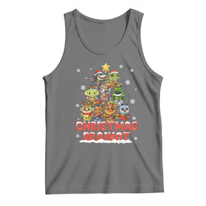 Italian Brainrot Christmas Tree Meme Tank Top TS14 Black Heather Print Your Wear