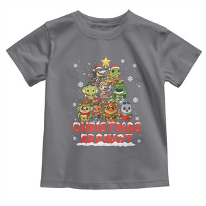 Italian Brainrot Christmas Tree Meme Toddler T Shirt TS14 Charcoal Print Your Wear