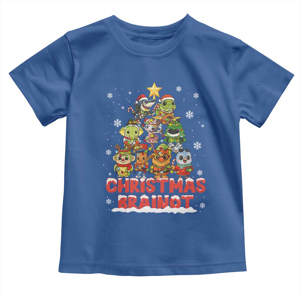 Italian Brainrot Christmas Tree Meme Toddler T Shirt TS14 Royal Blue Print Your Wear