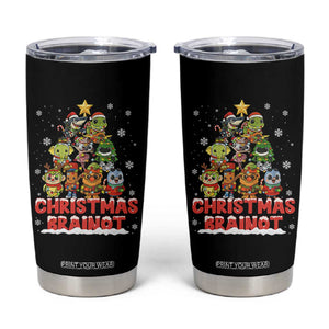 Italian Brainrot Christmas Tree Meme Tumbler Cup TS14 Black Print Your Wear
