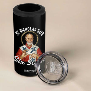 Funny Six Seven Meme 4 in 1 Can Cooler Tumbler Saint Nicholas Says 67 Gen Alpha Slang TS14 Print Your Wear