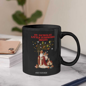 Saint Nicholas Santa Claus Christmas Coffee Mug Little Surprises Awaiti TS14 Print Your Wear
