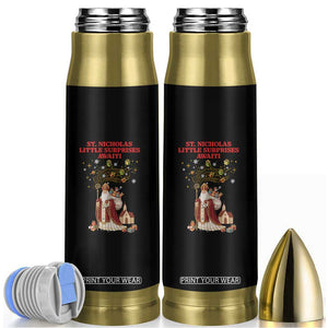 Saint Nicholas Santa Claus Christmas Bullet Tumbler Little Surprises Awaiti TS14 Black Print Your Wear