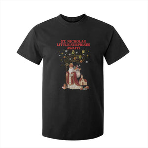 Saint Nicholas Santa Claus Christmas T Shirt For Kid Little Surprises Awaiti TS14 Black Print Your Wear