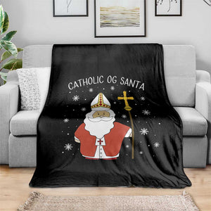 Saint Nicholas Catholic Christmas Throw Blanket TS14 Print Your Wear