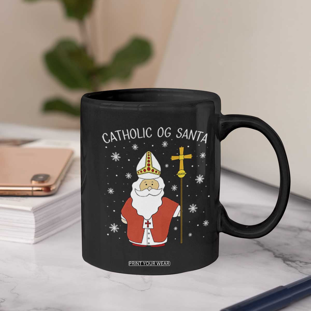 Saint Nicholas Catholic Christmas Coffee Mug TS14 Print Your Wear
