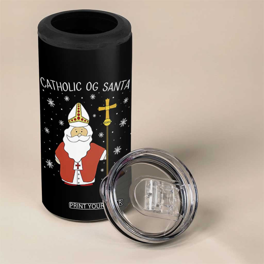 Saint Nicholas Catholic Christmas 4 in 1 Can Cooler Tumbler TS14 Print Your Wear