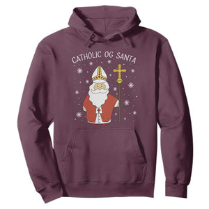Saint Nicholas Catholic Christmas Hoodie TS14 Maroon Print Your Wear