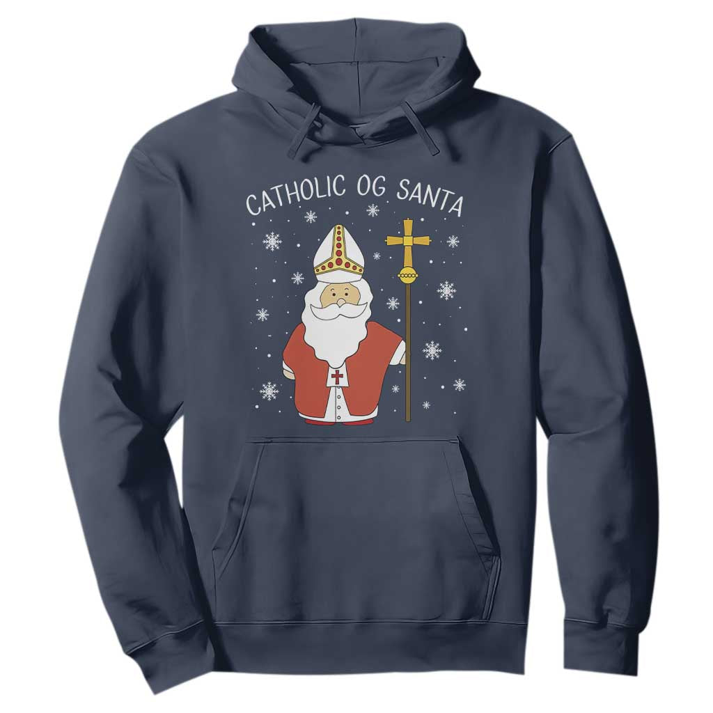 Saint Nicholas Catholic Christmas Hoodie TS14 Navy Print Your Wear