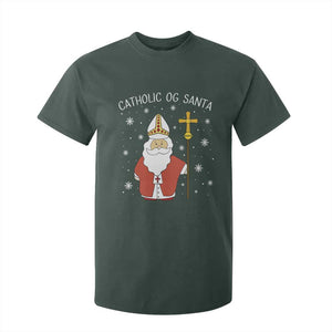 Saint Nicholas Catholic Christmas T Shirt For Kid TS14 Dark Forest Green Print Your Wear