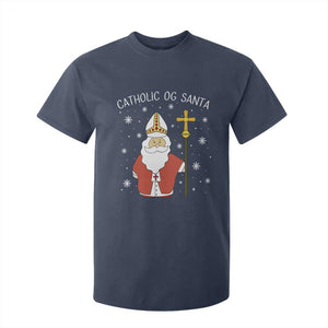 Saint Nicholas Catholic Christmas T Shirt For Kid TS14 Navy Print Your Wear
