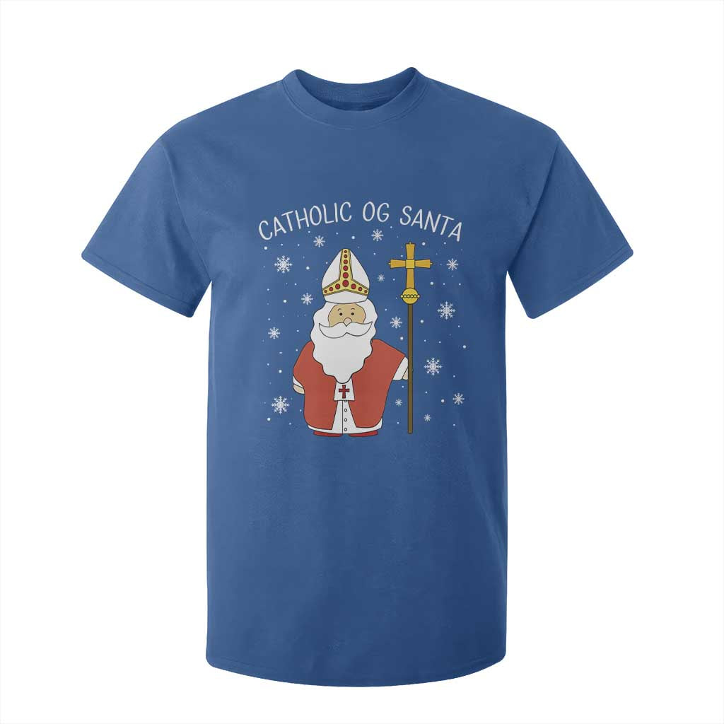 Saint Nicholas Catholic Christmas T Shirt For Kid TS14 Royal Blue Print Your Wear