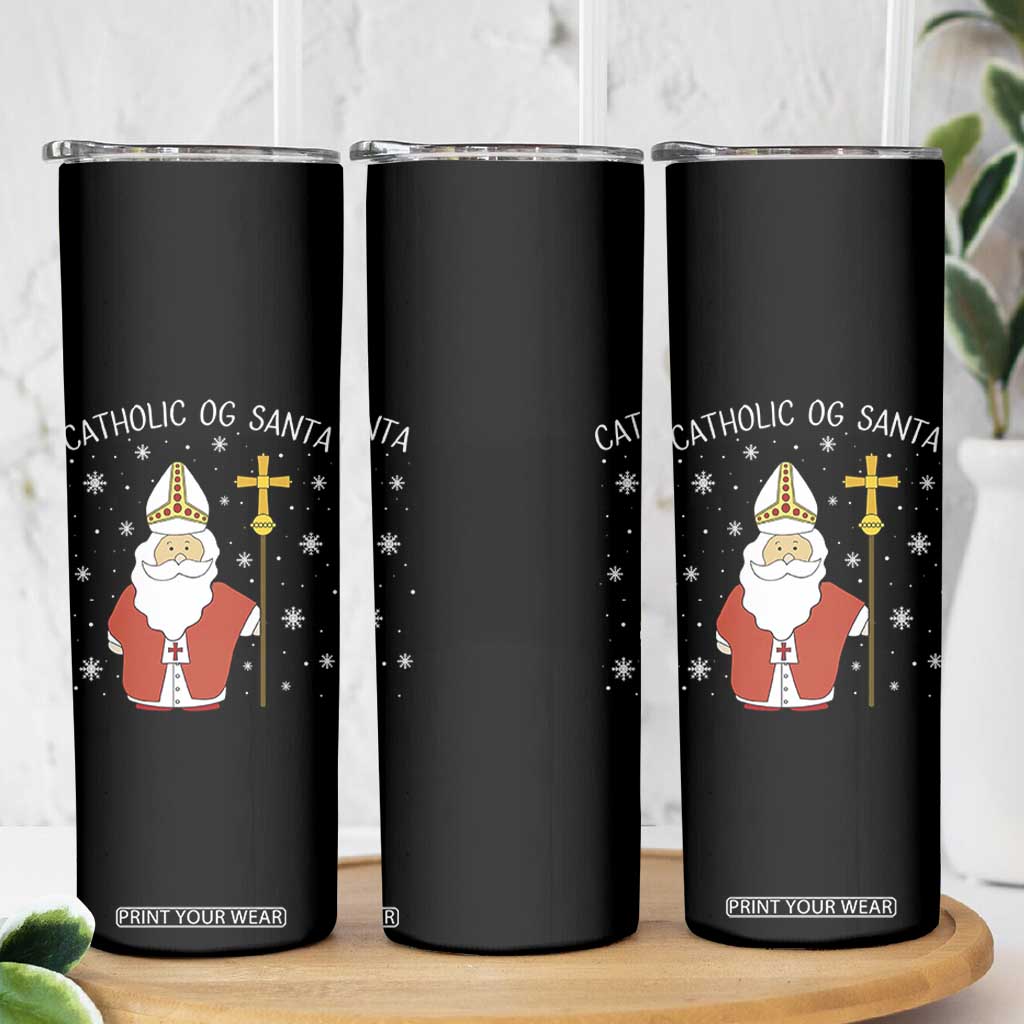 Saint Nicholas Catholic Christmas Skinny Tumbler TS14 Print Your Wear