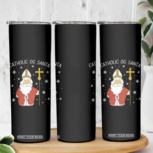 Saint Nicholas Catholic Christmas Skinny Tumbler TS14 Print Your Wear