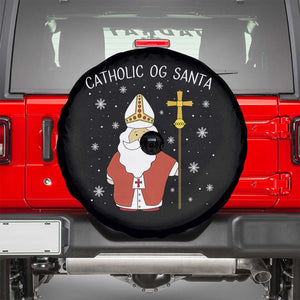 Saint Nicholas Catholic Christmas Spare Tire Cover TS14 Black Print Your Wear