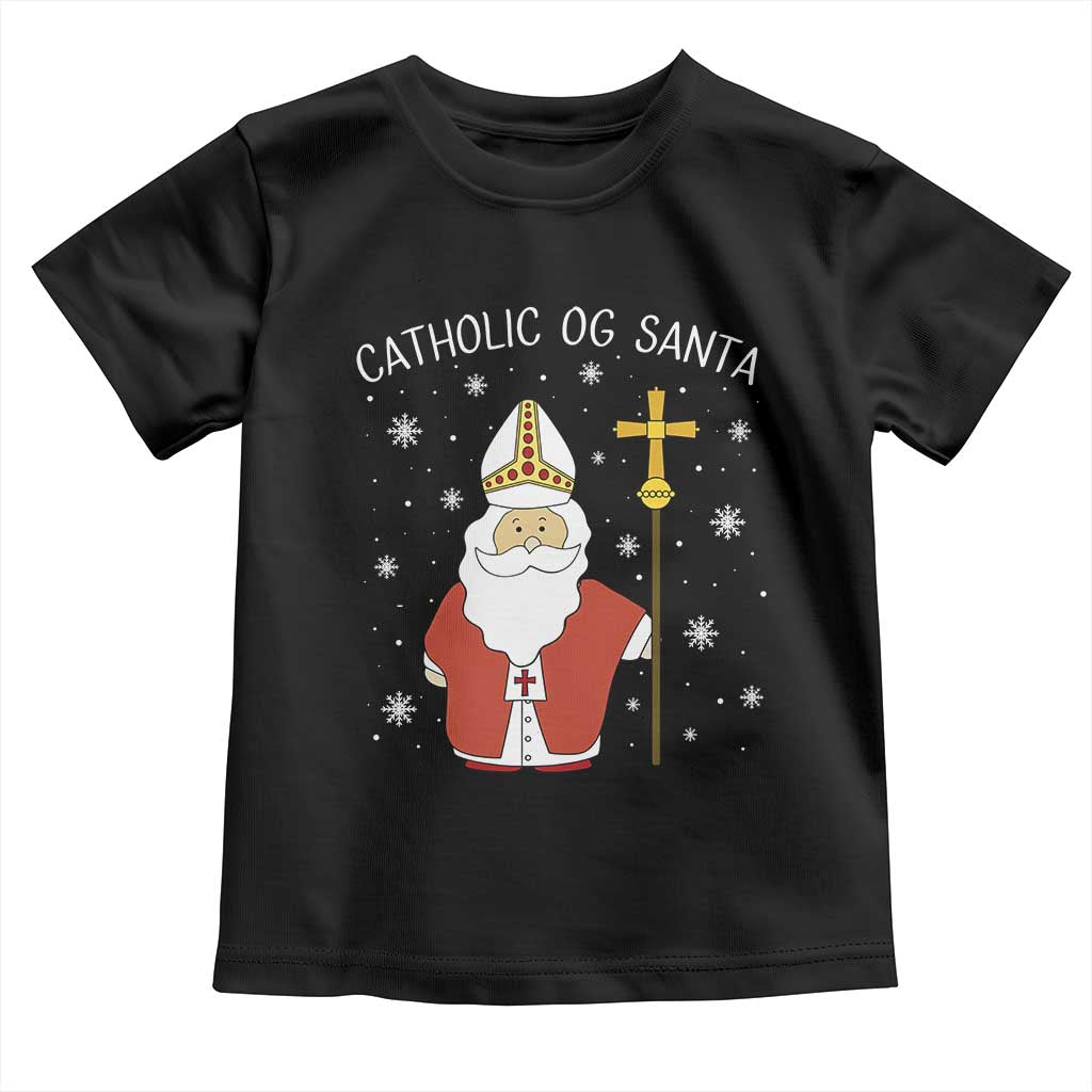 Saint Nicholas Catholic Christmas Toddler T Shirt TS14 Black Print Your Wear