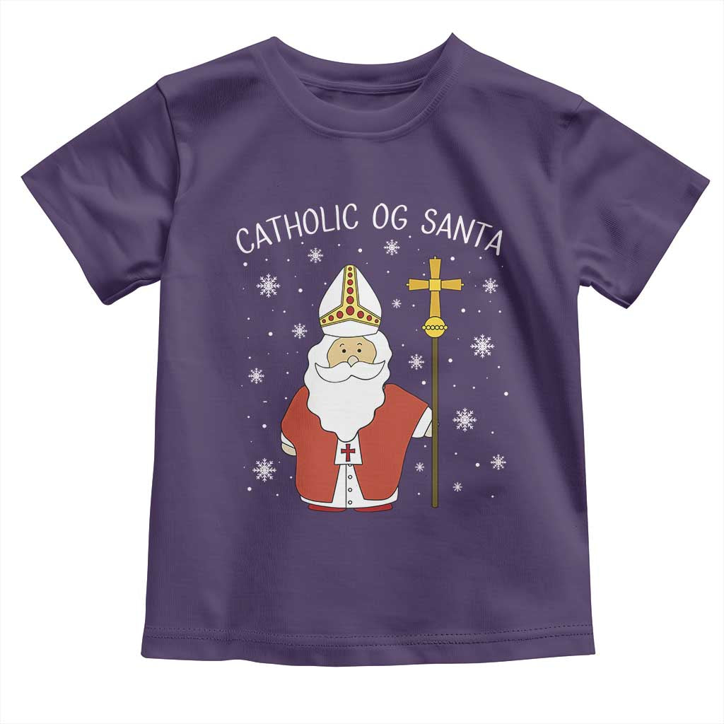Saint Nicholas Catholic Christmas Toddler T Shirt TS14 Purple Print Your Wear