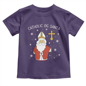 Saint Nicholas Catholic Christmas Toddler T Shirt TS14 Purple Print Your Wear