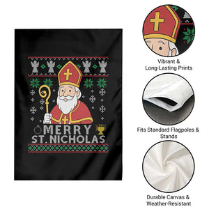 Saint Nicholas Santa Claus Christmas Garden Flag TS14 Print Your Wear