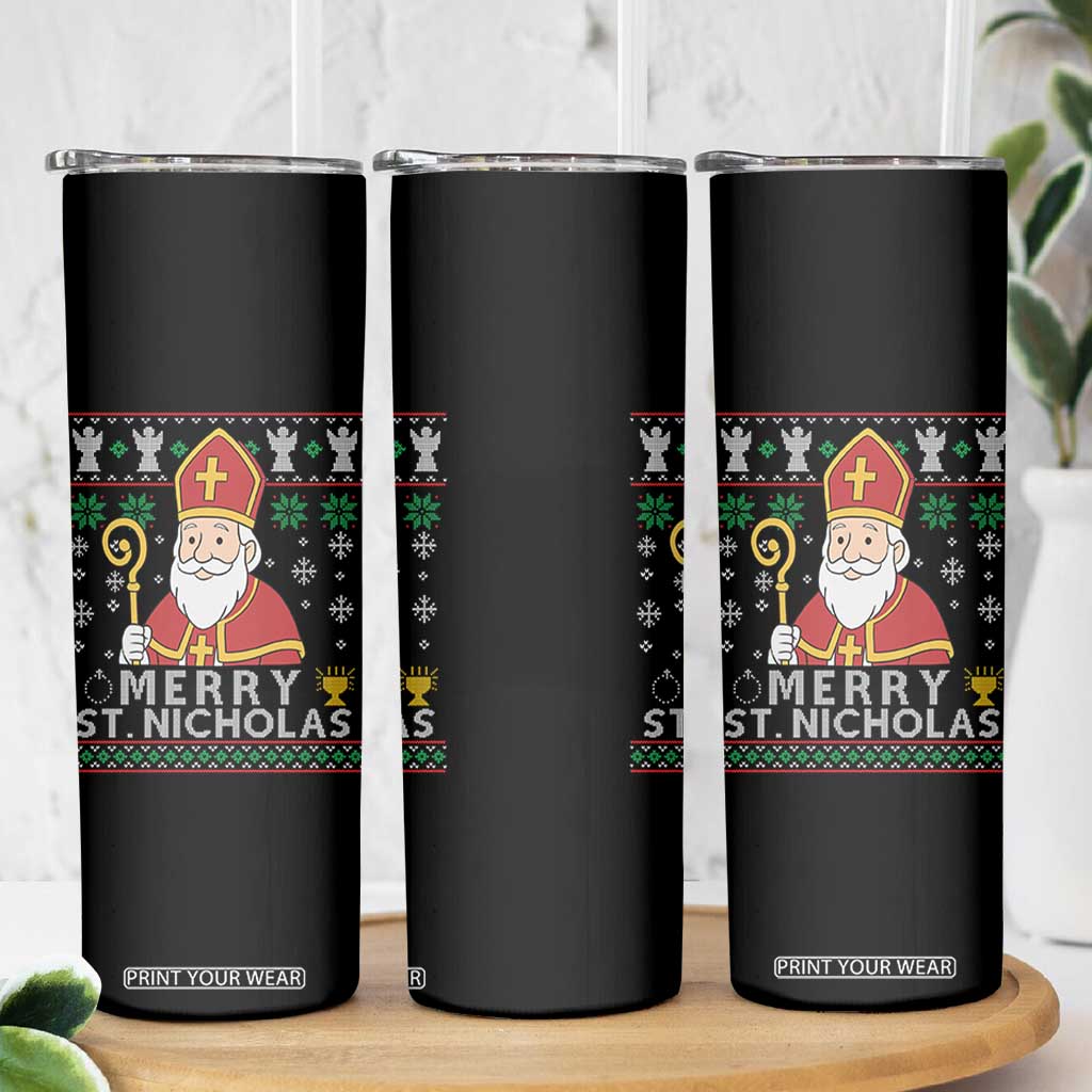Saint Nicholas Santa Claus Christmas Skinny Tumbler TS14 Print Your Wear