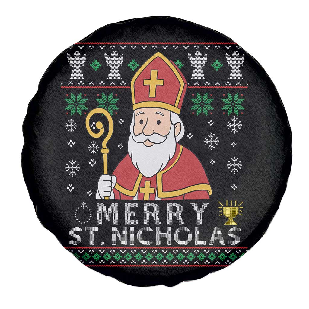 Saint Nicholas Santa Claus Christmas Spare Tire Cover TS14 Print Your Wear