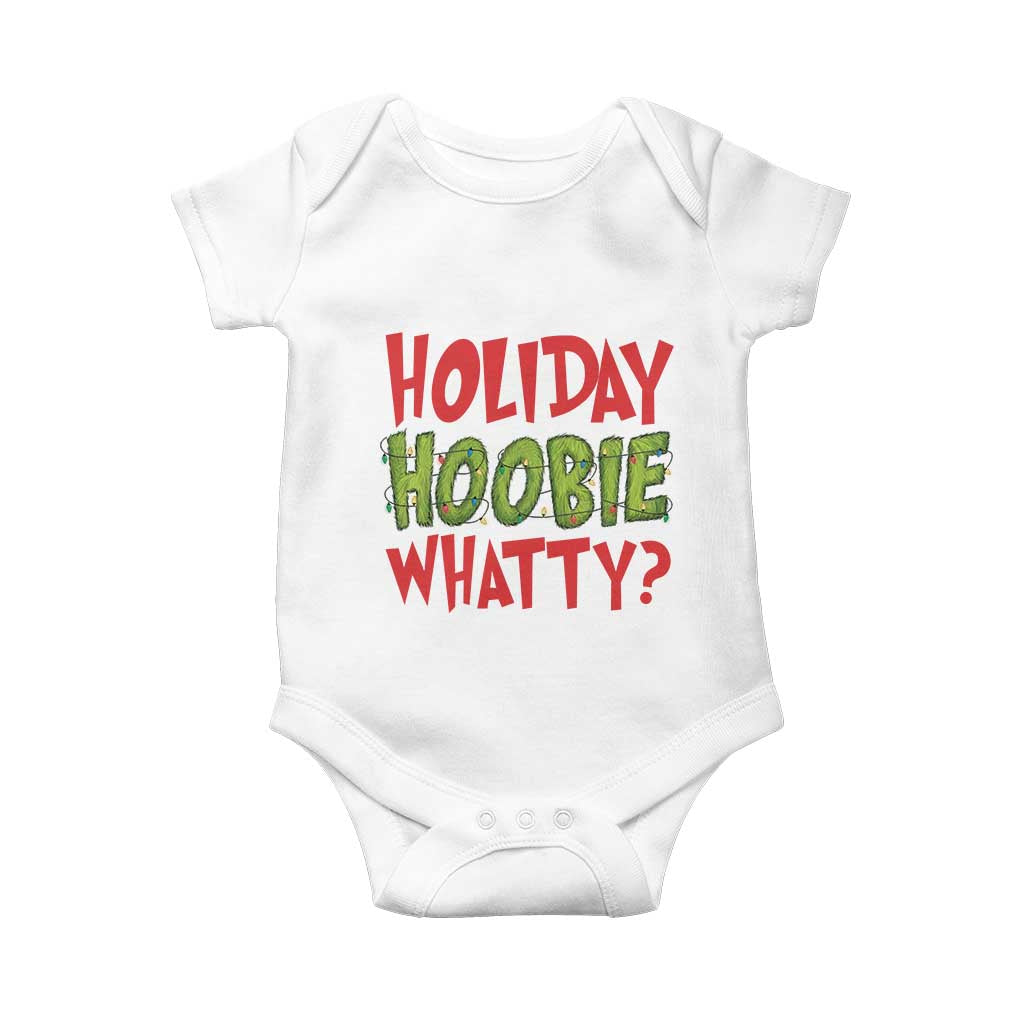 Holiday Hoobie Whatty Baby Onesie Funny Christmas Movie Holiday TS14 White Print Your Wear