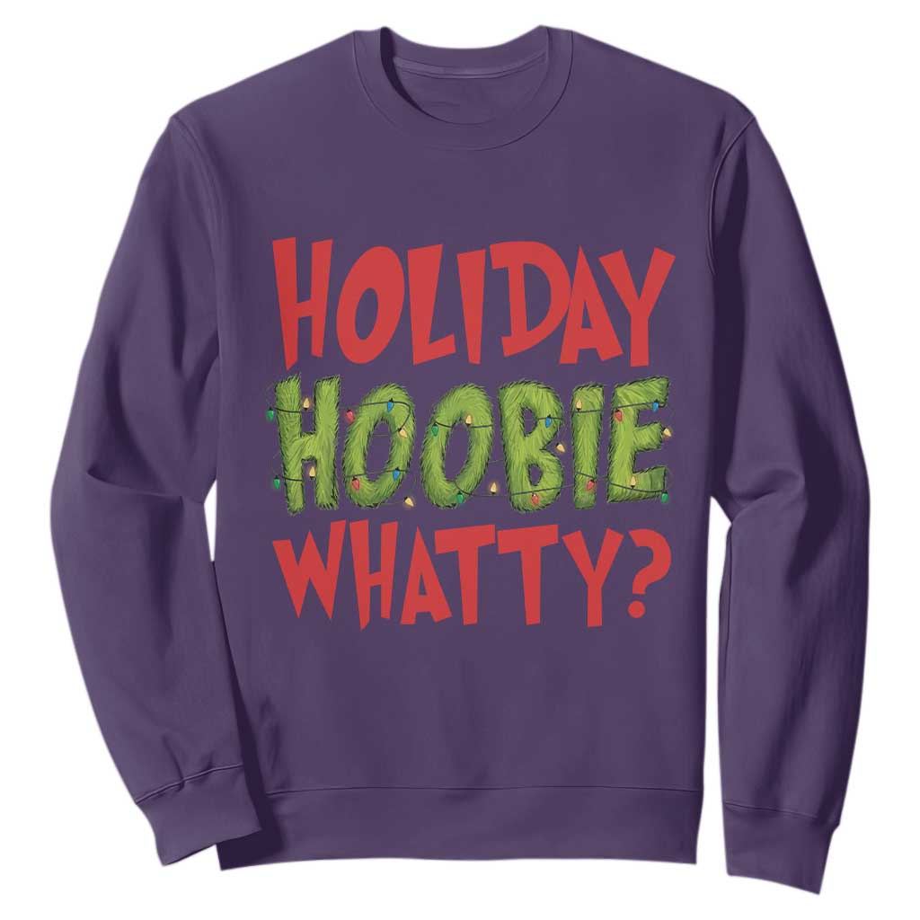 Holiday Hoobie Whatty Sweatshirt Funny Christmas Movie Holiday TS14 Purple Print Your Wear
