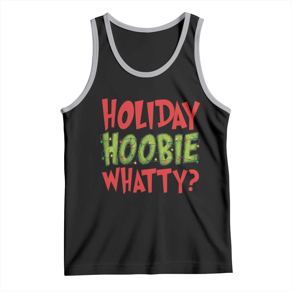 Holiday Hoobie Whatty Tank Top Funny Christmas Movie Holiday TS14 Black Athletic Heather Print Your Wear