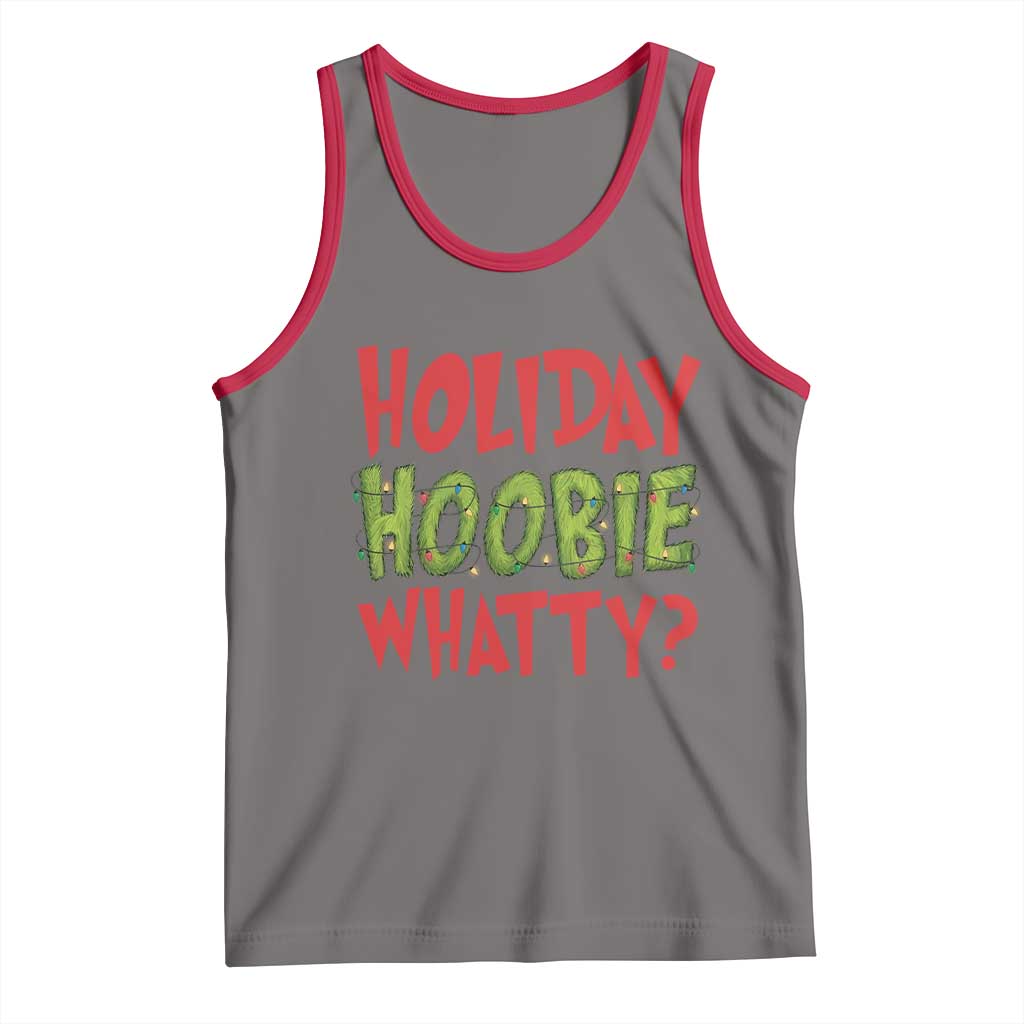 Holiday Hoobie Whatty Tank Top Funny Christmas Movie Holiday TS14 Deep Heather Red Print Your Wear