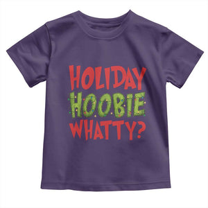 Holiday Hoobie Whatty Toddler T Shirt Funny Christmas Movie Holiday TS14 Purple Print Your Wear