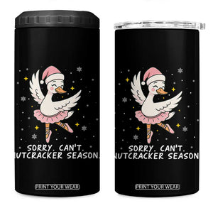Nutcracker Goose Ballet Christmas 4 in 1 Can Cooler Tumbler TS14 One Size: 16 oz Black Print Your Wear