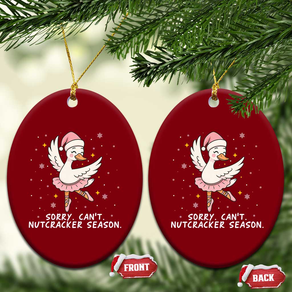 Nutcracker Goose Ballet Christmas Ceramic Ornament TS14 Print Your Wear