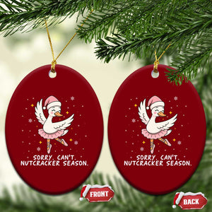 Nutcracker Goose Ballet Christmas Ceramic Ornament TS14 Print Your Wear